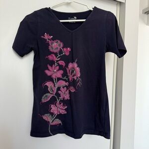 Navy Floral T-shirt